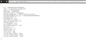 Exceptionless Query String API Authentication