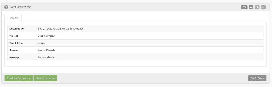 Event Occurrence Example