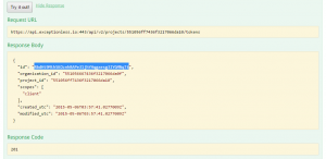 Get new Exceptionless Token ID