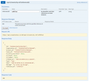 Get Exceptionless Event by ReferenceID